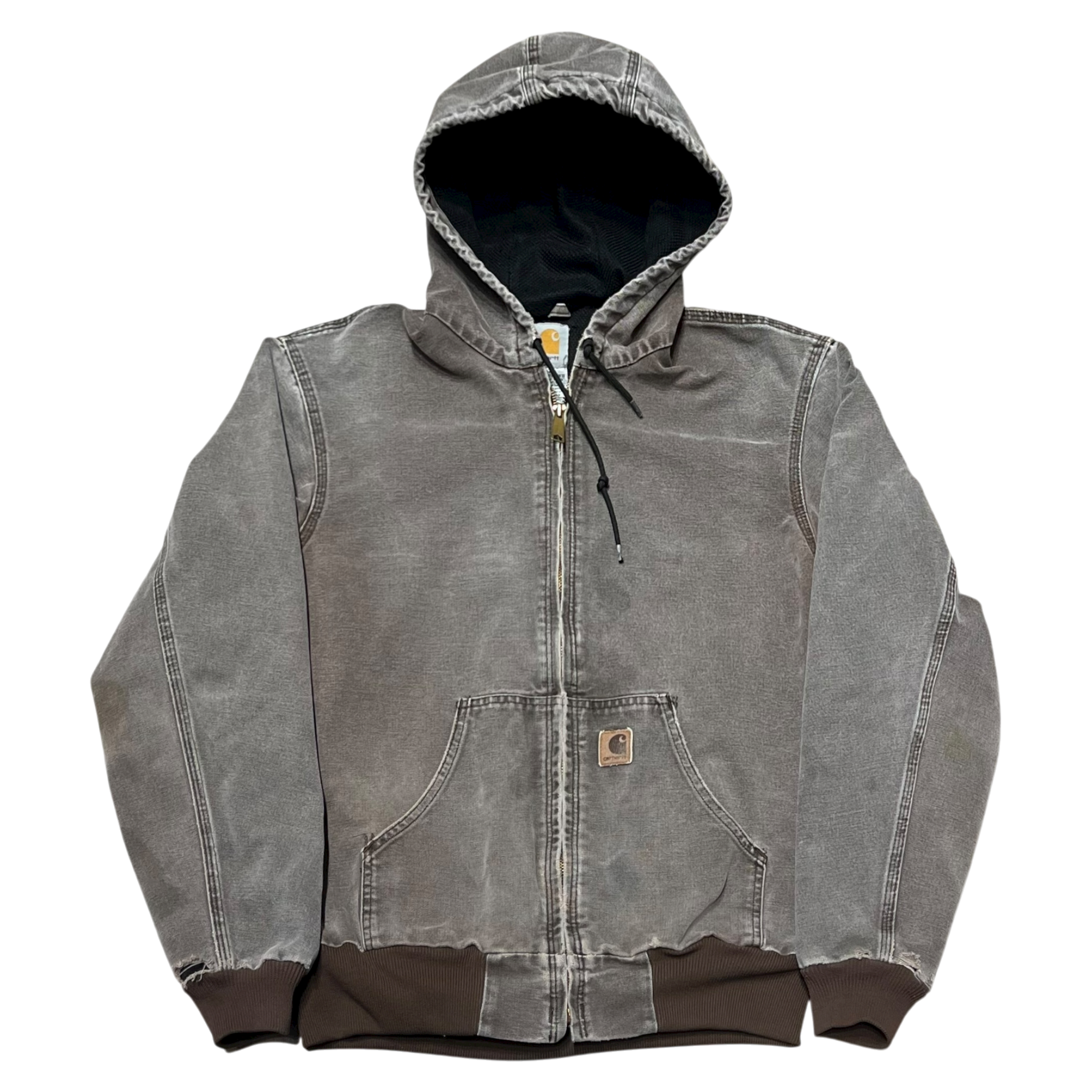 Vintage Brown Hooded Jacket