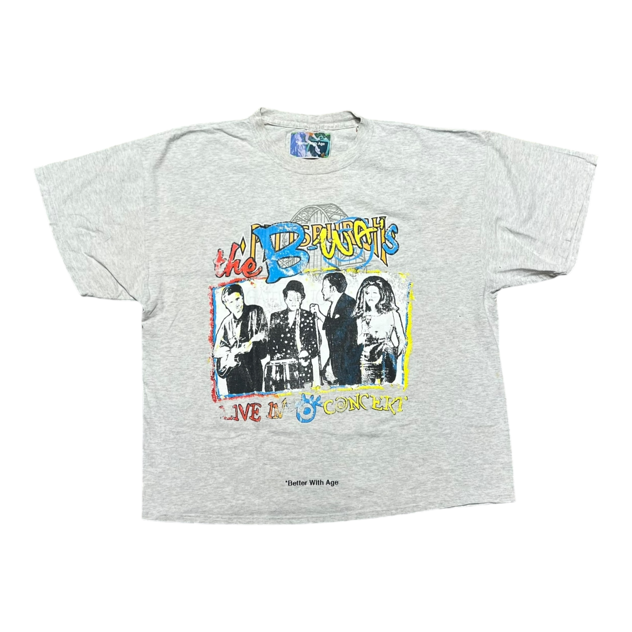 Cosmic Vintage Tee Live In To Concert Bridges Grey