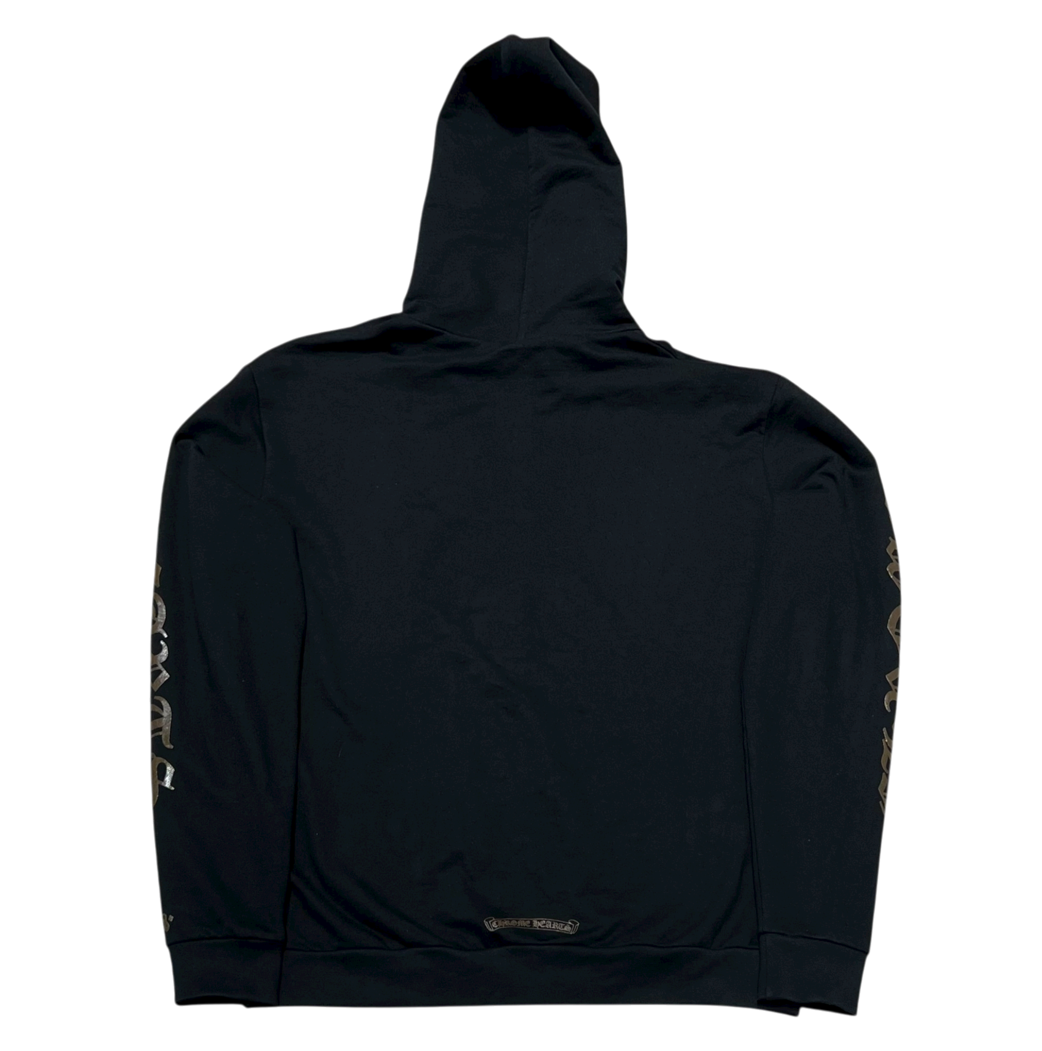 'Brown Glitter' 1988 Black Zip Up Hoodie