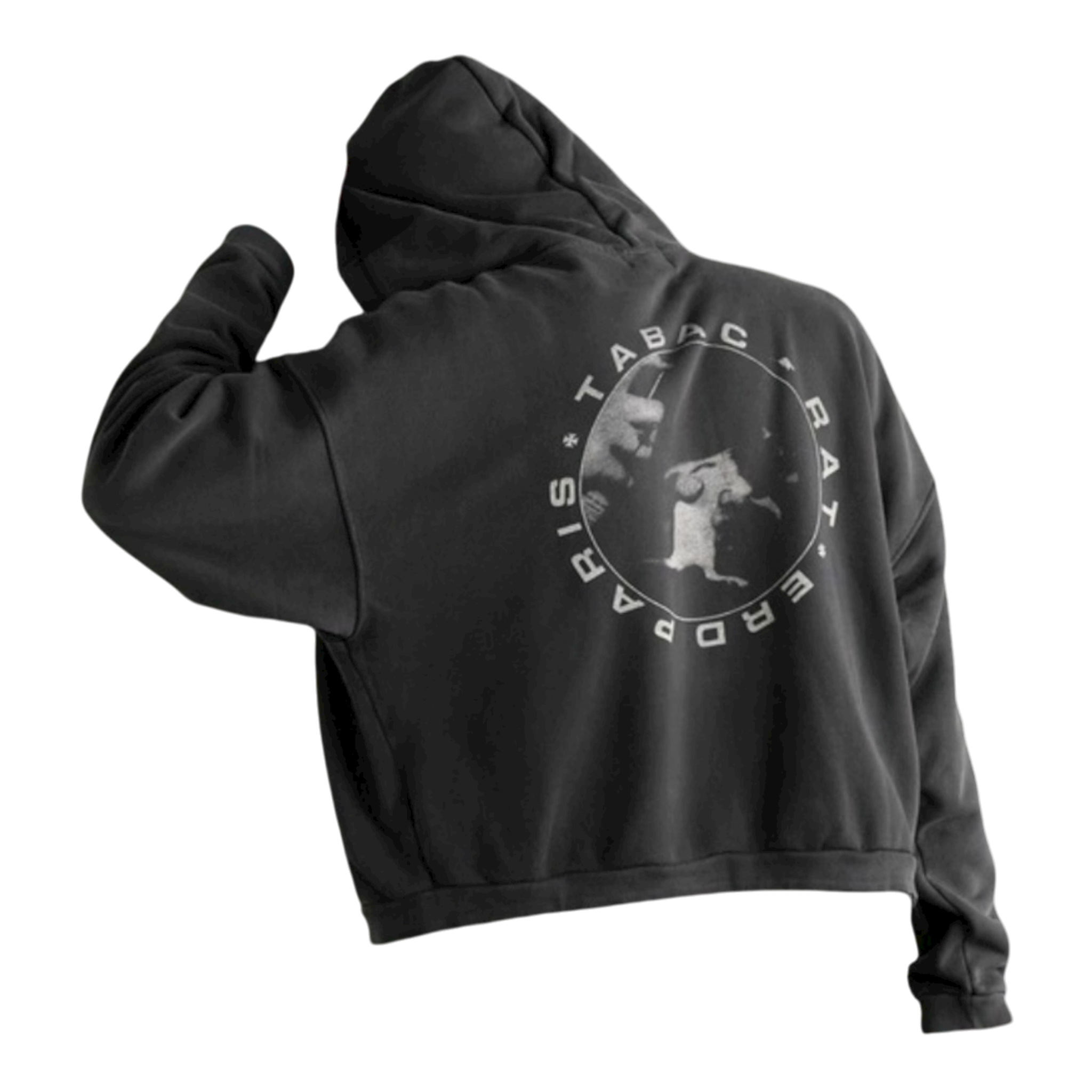 Tabac Rat Printed Cotton-Jersey Zip-Up Hoodie