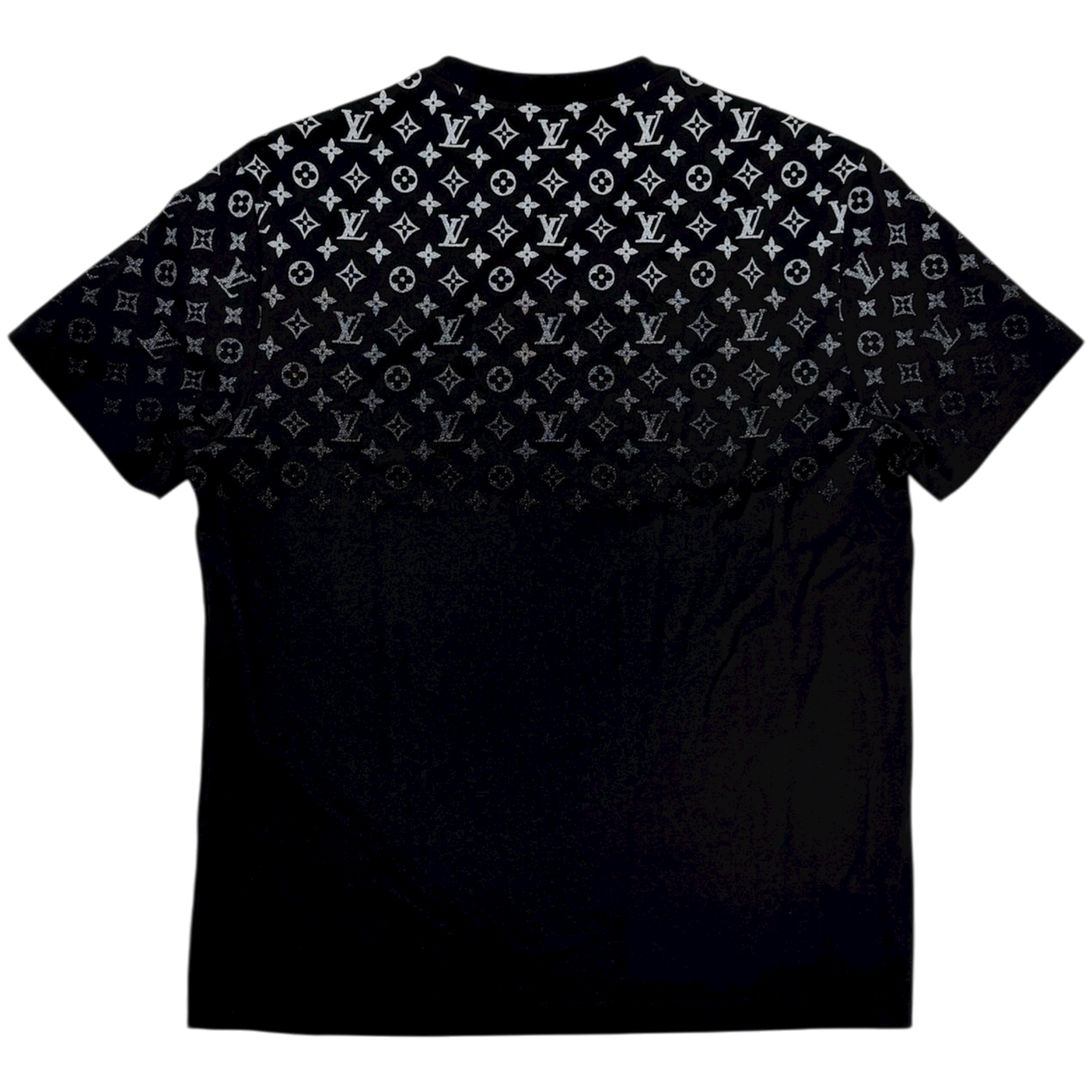 Gradient Cotton T-Shirt Black