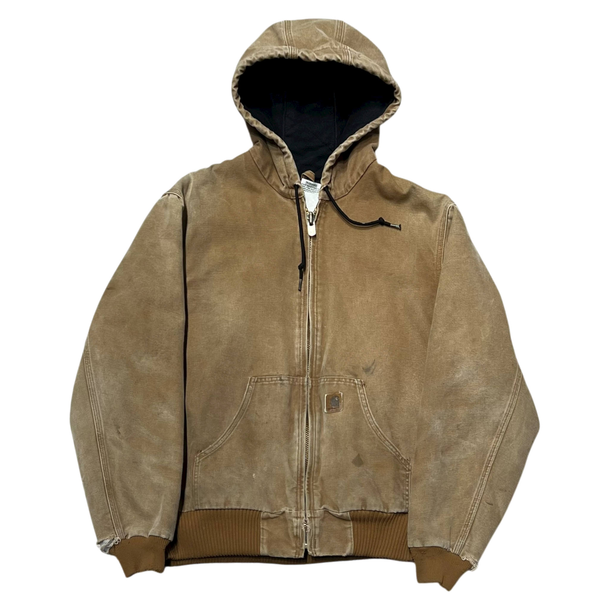 Vintage Tan Hooded Jacket