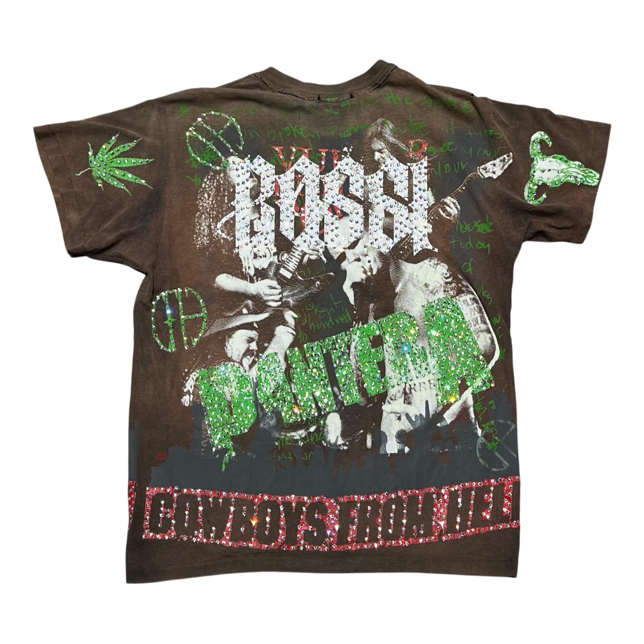 Vintage Rhinestone Brown Tee (2025)