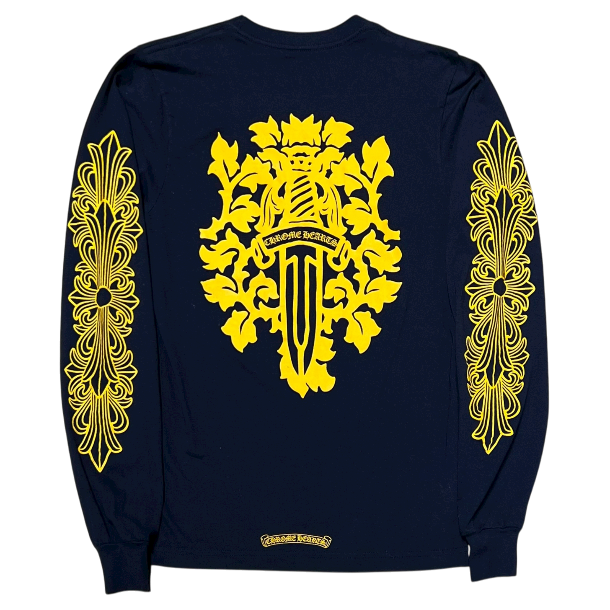 V89 Dagger L/S T-shirt Navy/Yellow