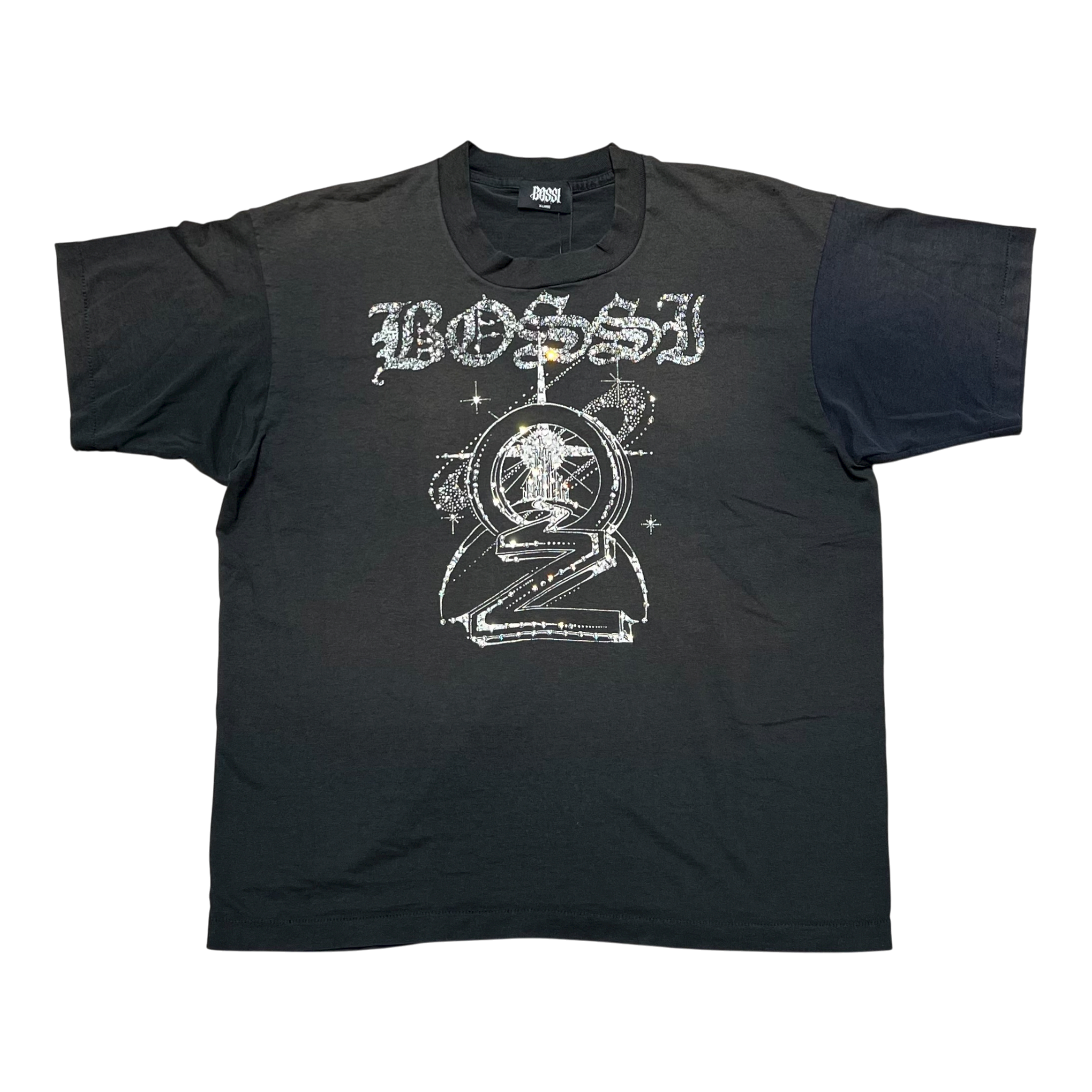 Vintage Rhinestone Grey Tee (FW25)