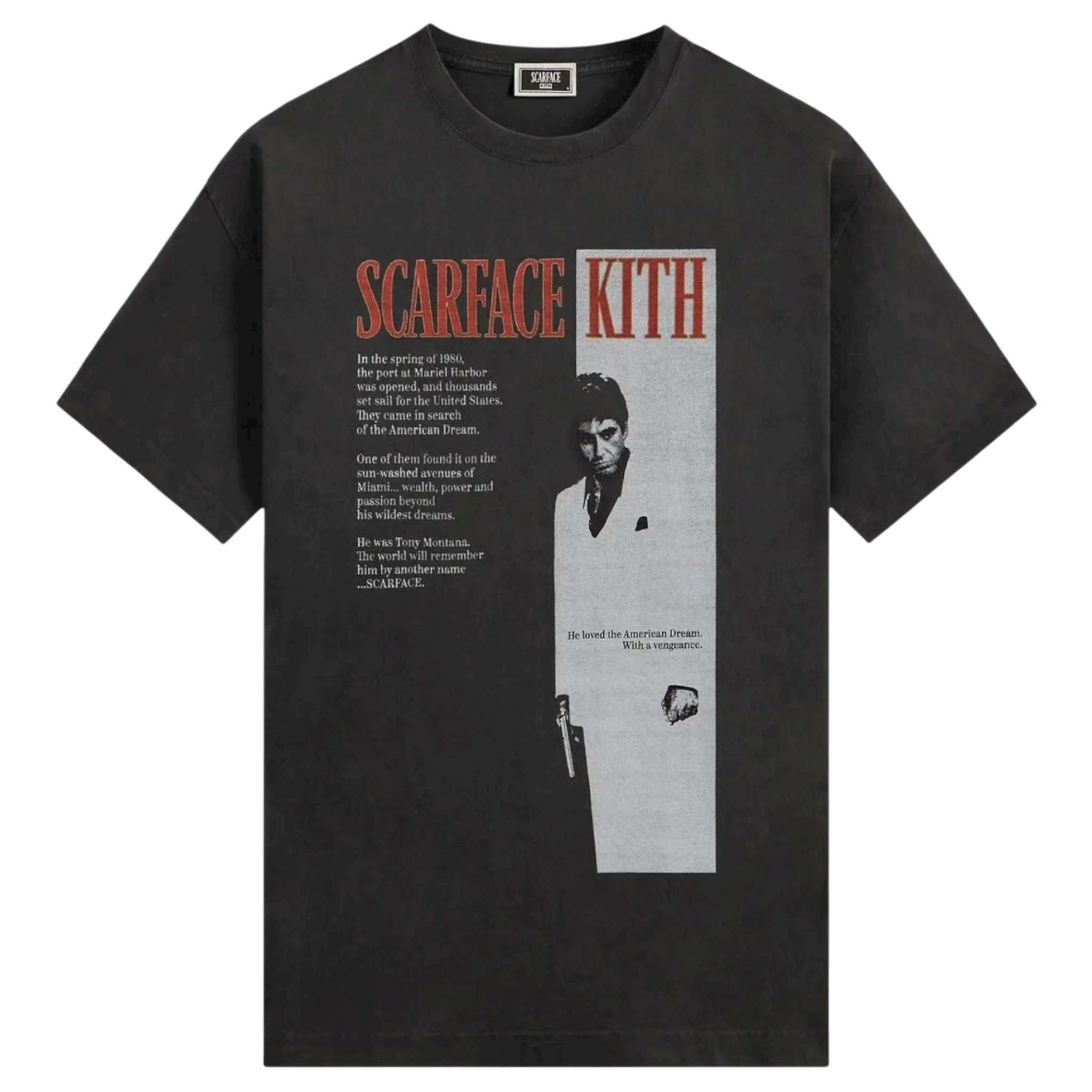 Scarface Film Poster Vintage Black Tee