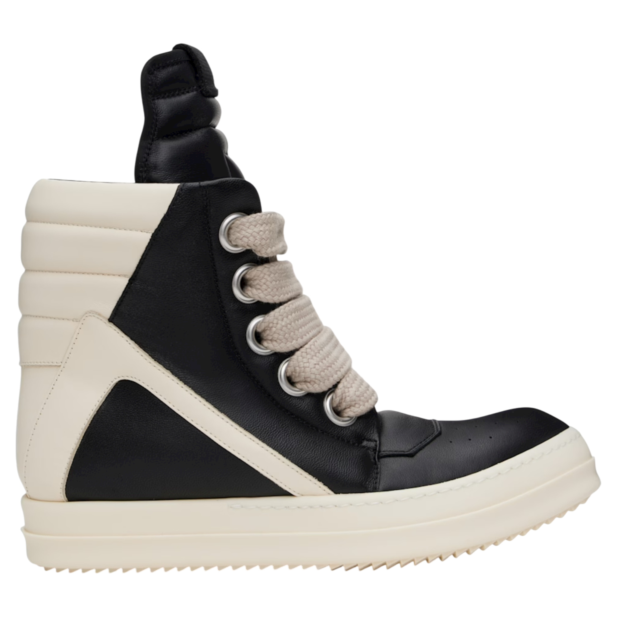 Black & Off-White Hollywood Jumbolace Geobasket Sneakers