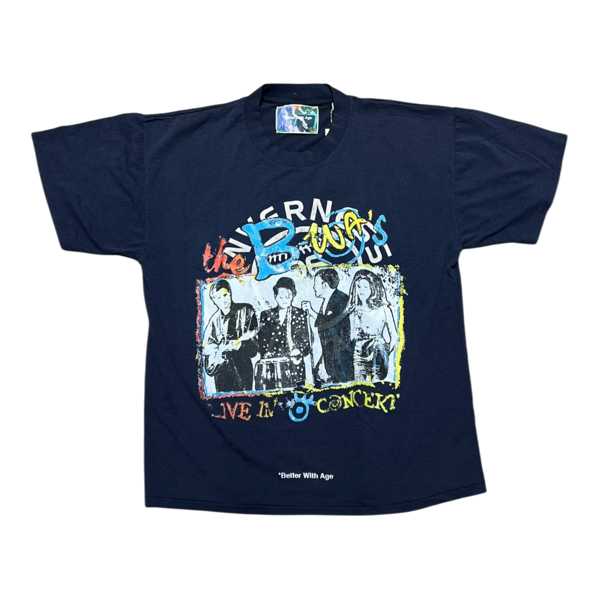Cosmic Vintage Tee Live In To Concert Washed Navy