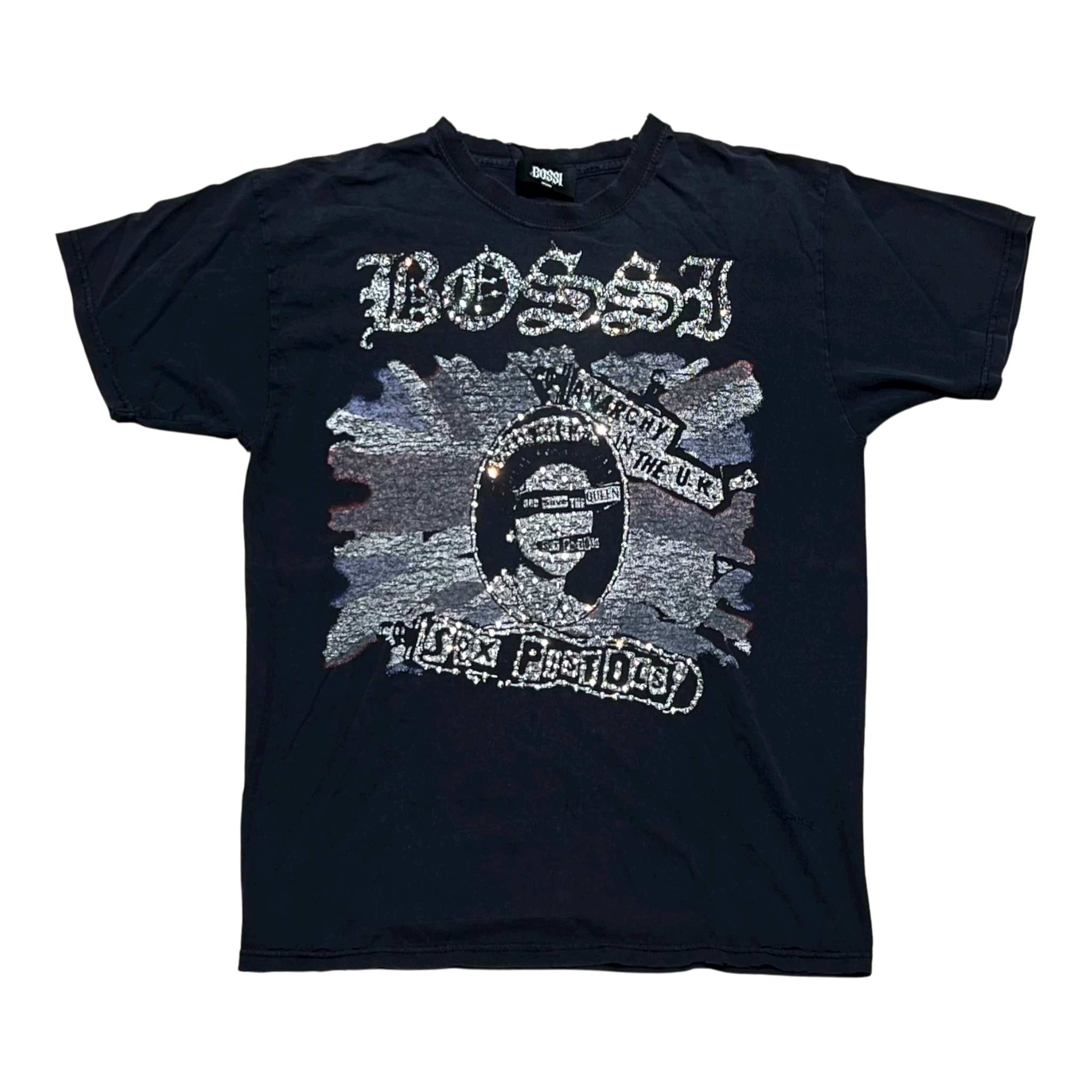 Vintage Rhinestone Navy Tee (FW25)