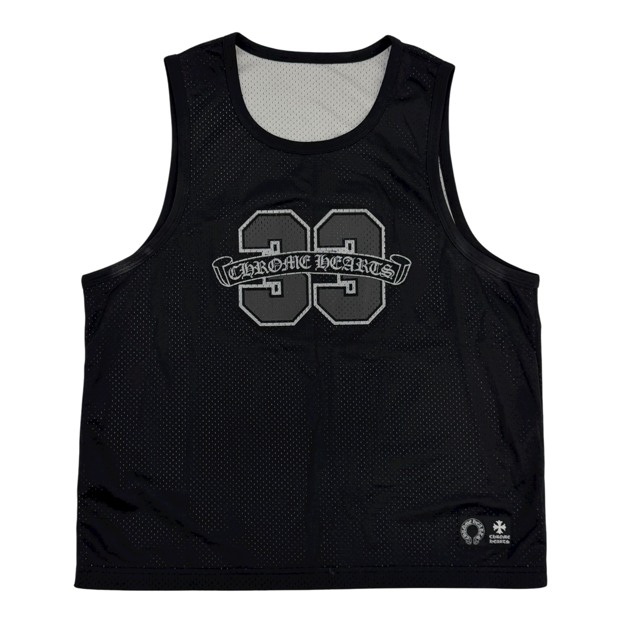 Black Mesh Tank Jersey