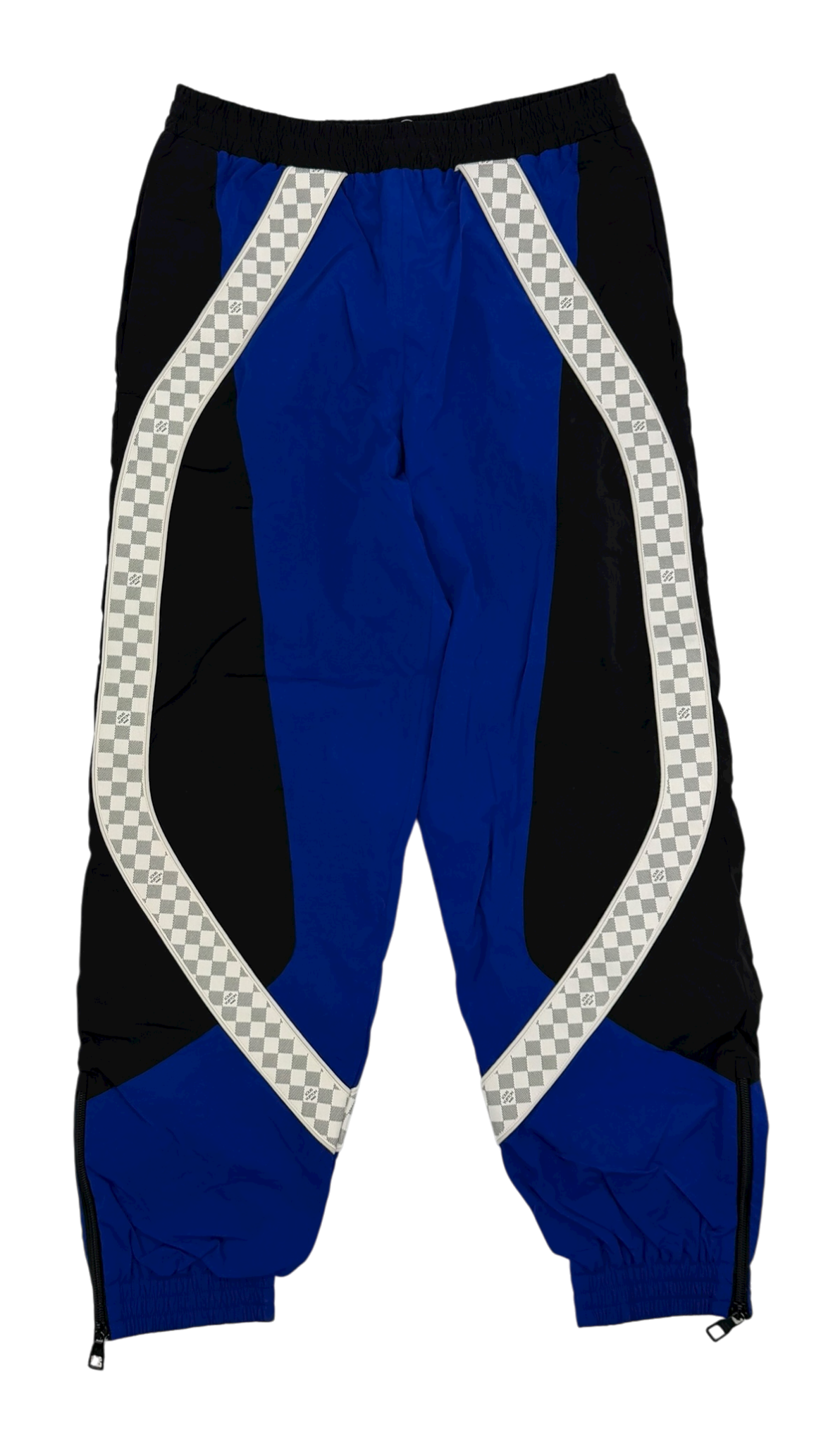 SS22 Amen Break Blue Damier Stripe Track Pants