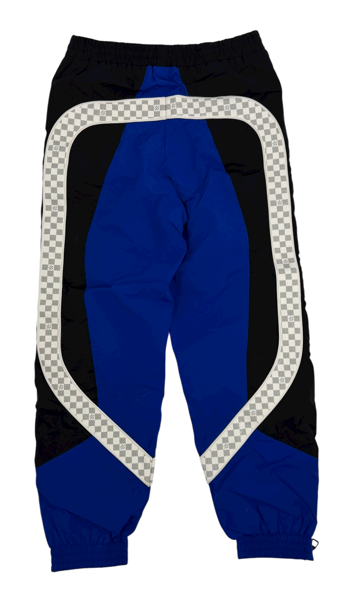 SS22 Amen Break Blue Damier Stripe Track Pants