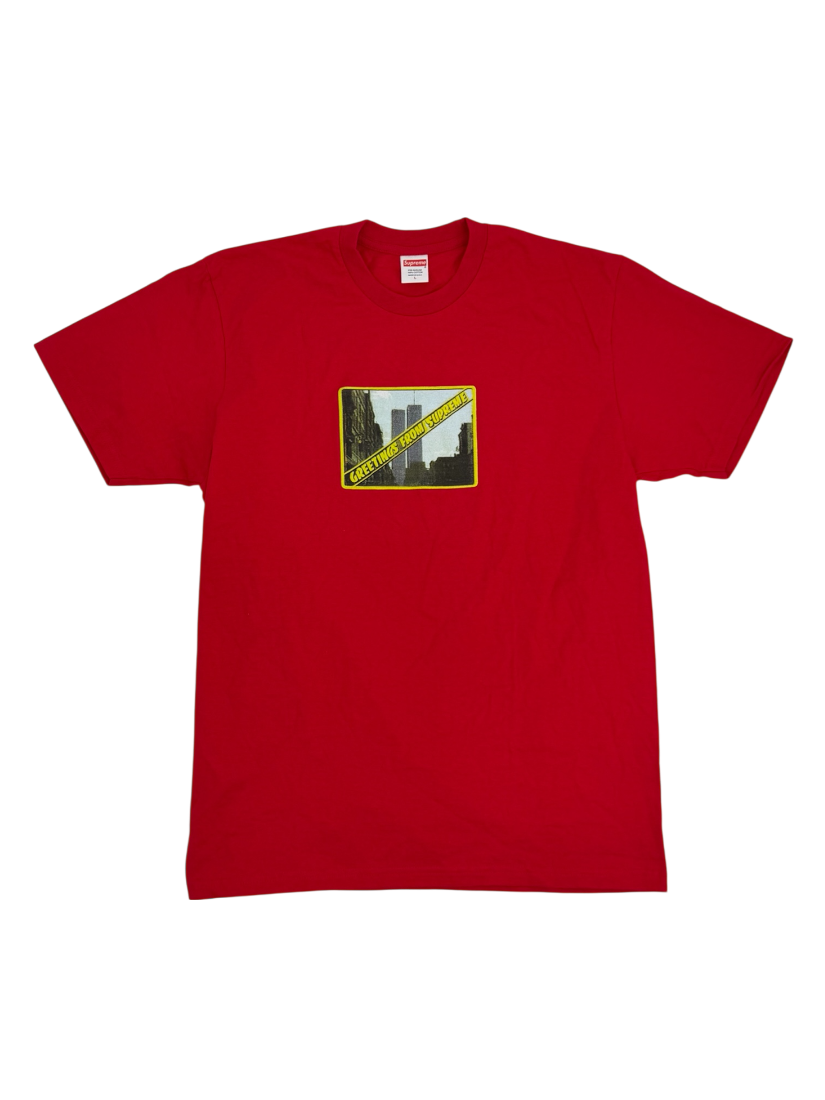Supreme Greetings Tee Red