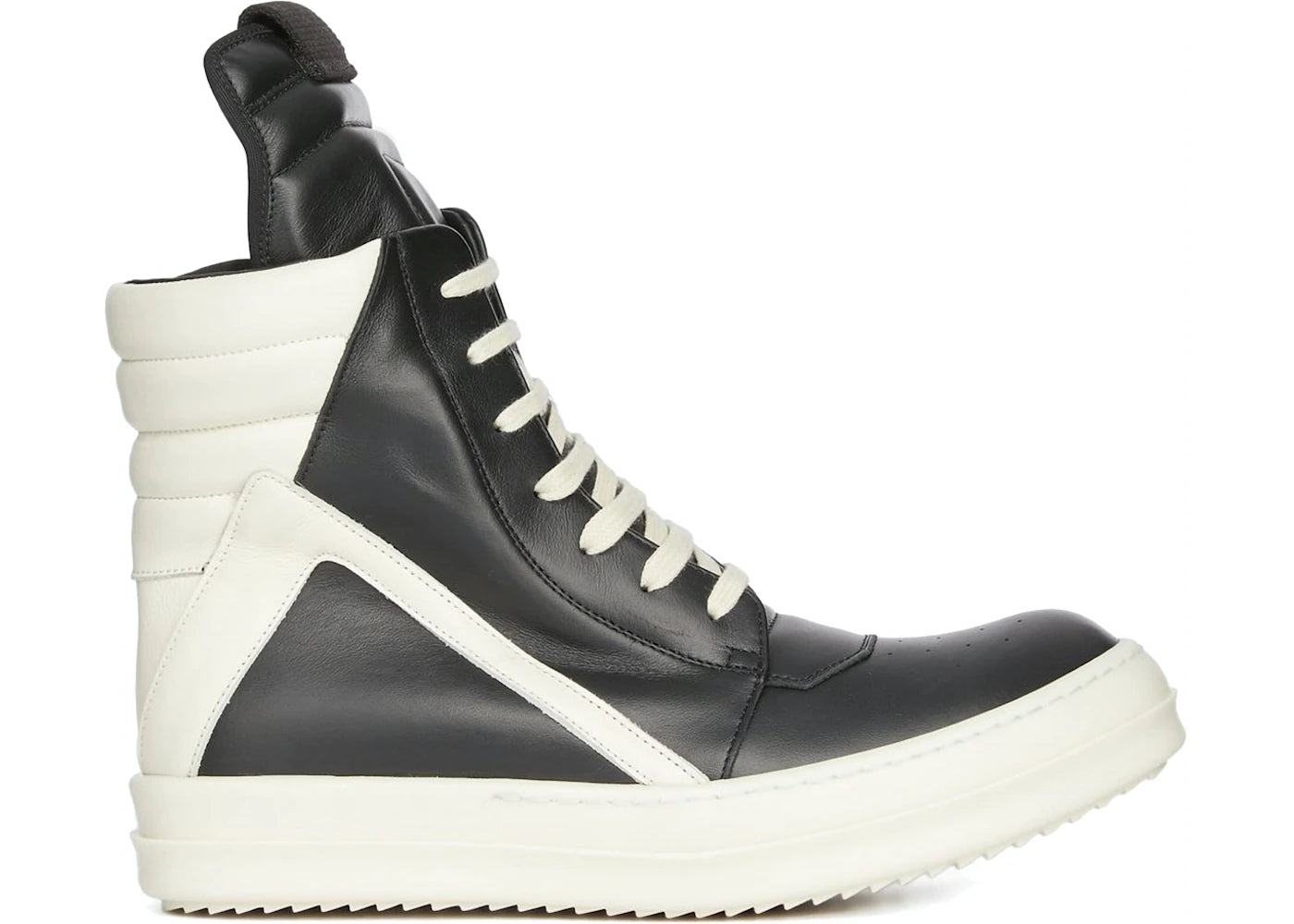 Rick Owens Geobasket High Black Milk