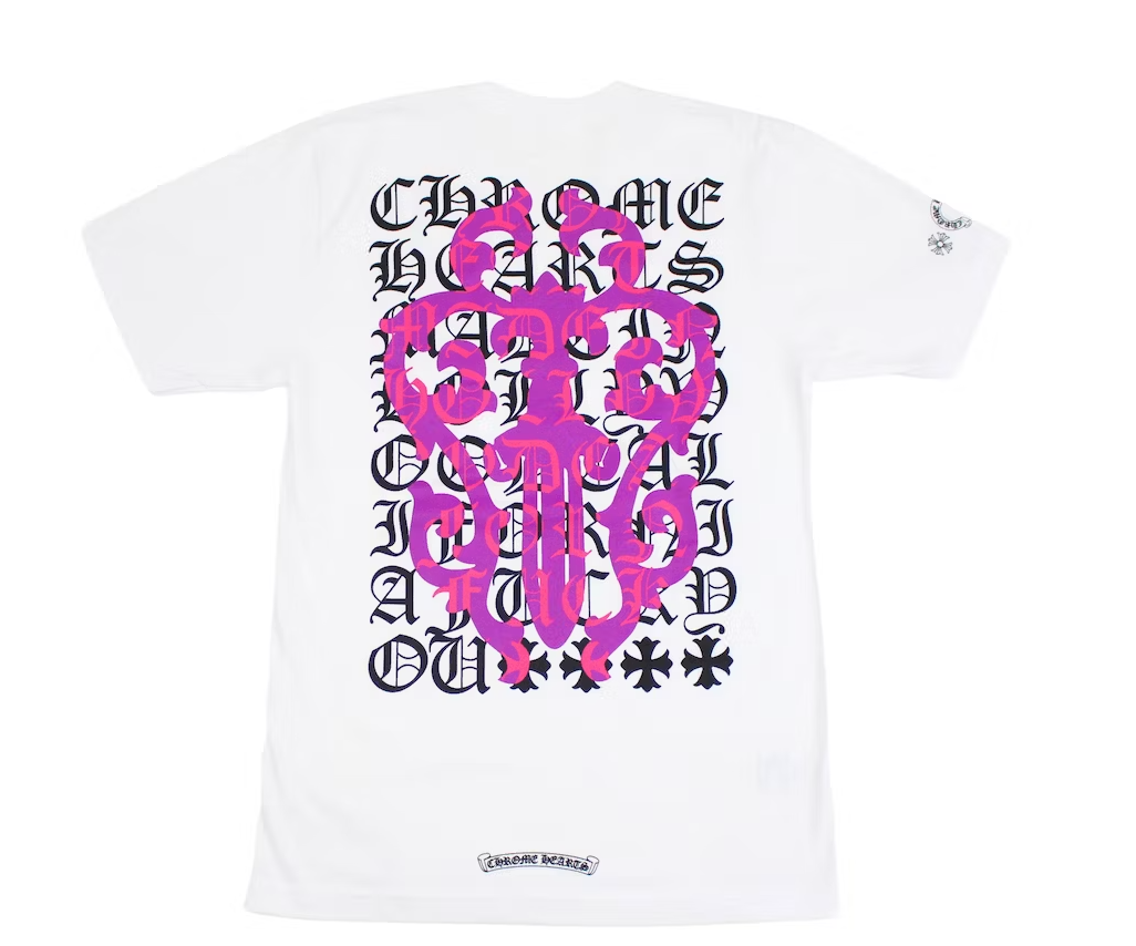 Eye Chart Dagger T-shirt White