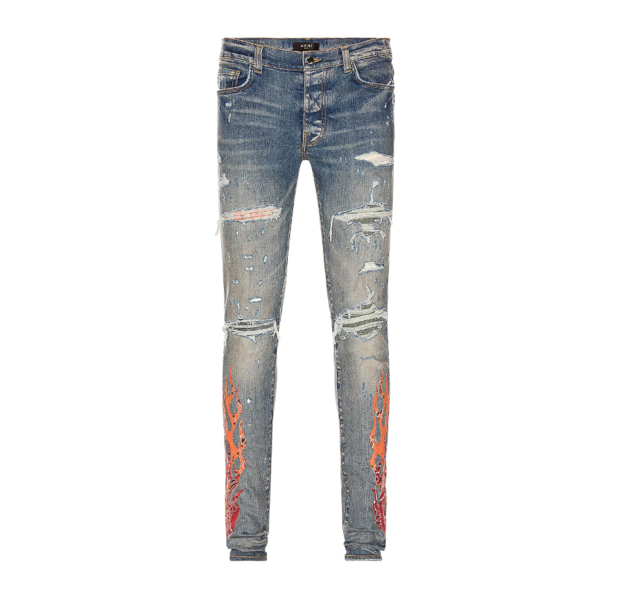 Bandana Flame Jean Clay Indigo/Orange