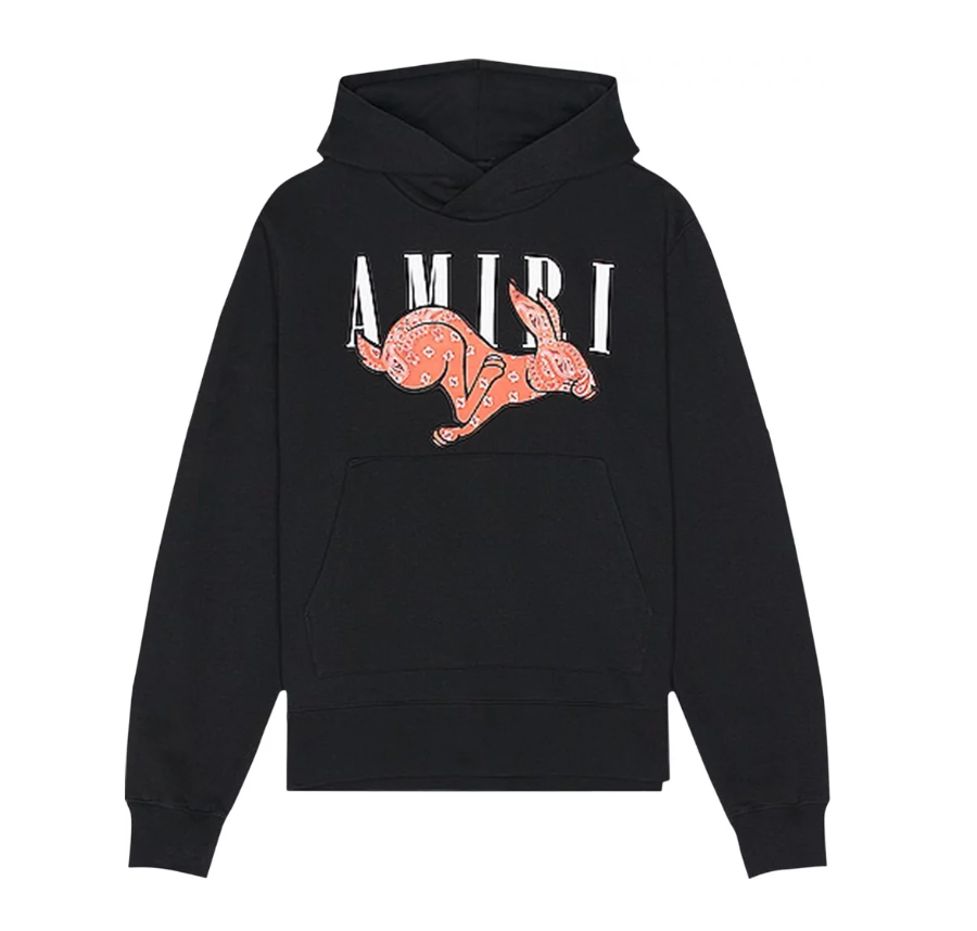 CNY Rabbit Logo Hoodie Black