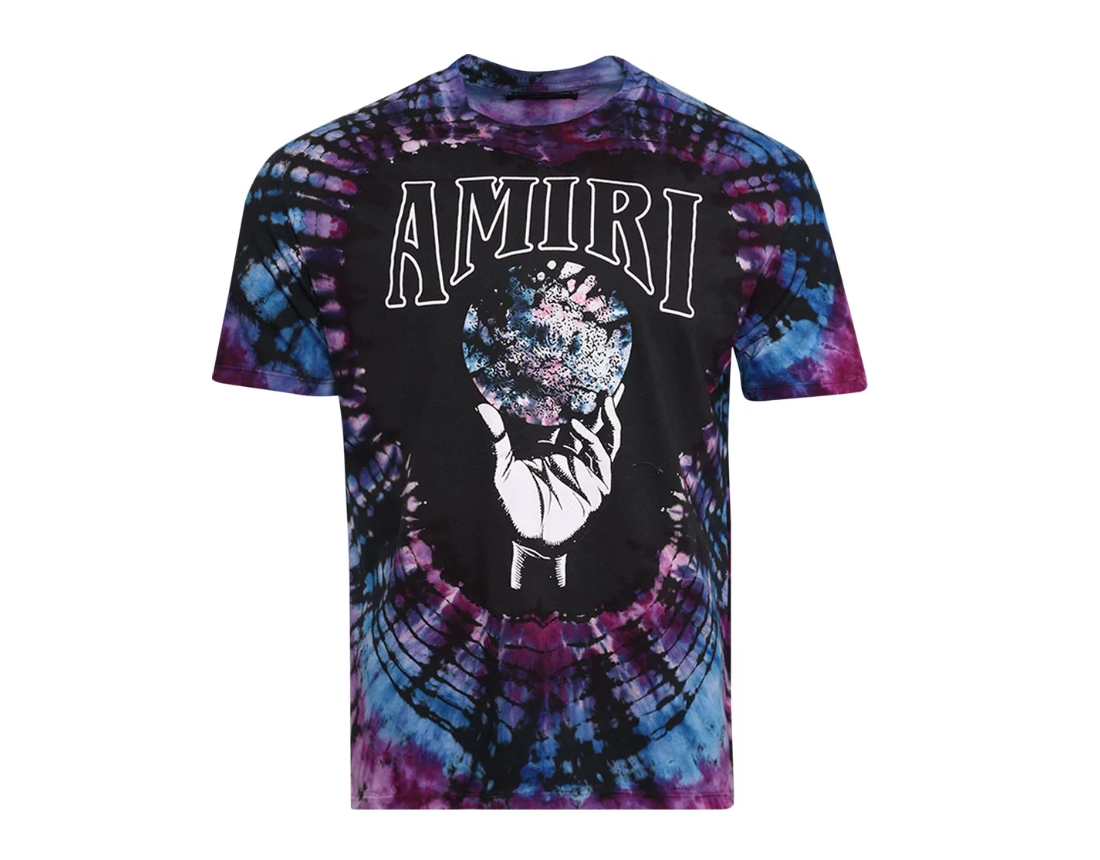 Crystal Ball Tie-Dye T-shirt Purple