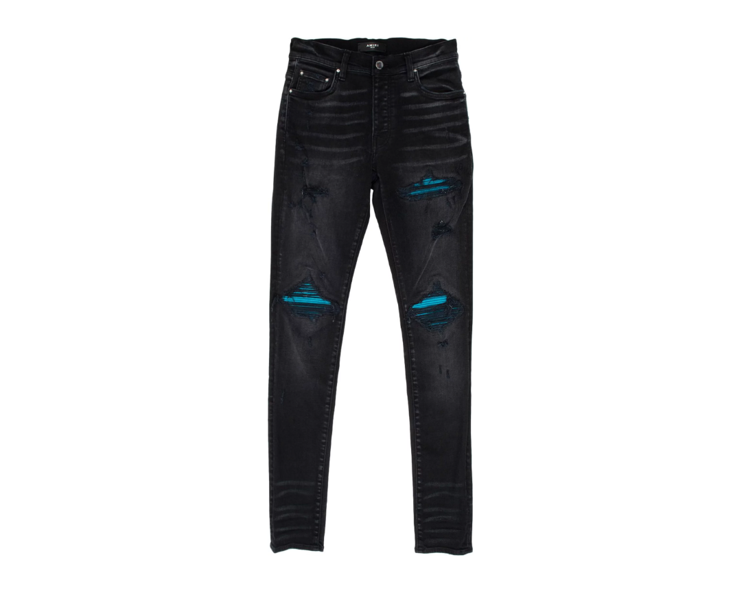 MX1 Cracked Paint Jean Aged Black