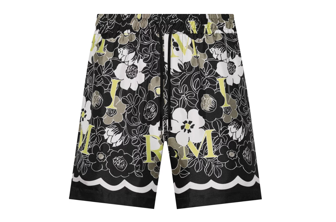 Flower Bermuda Short Black