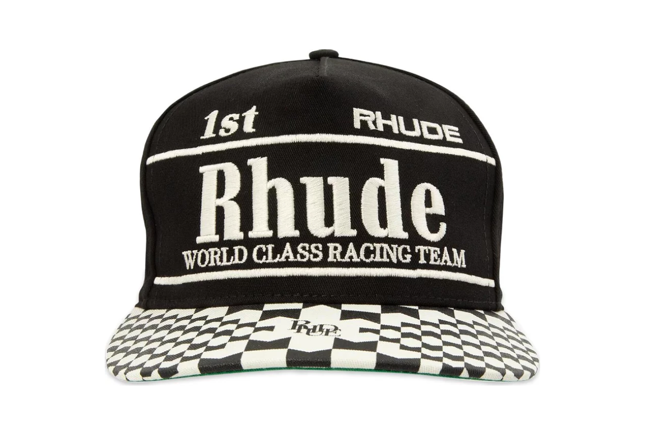 RHUDE Fishline Hat Black/White