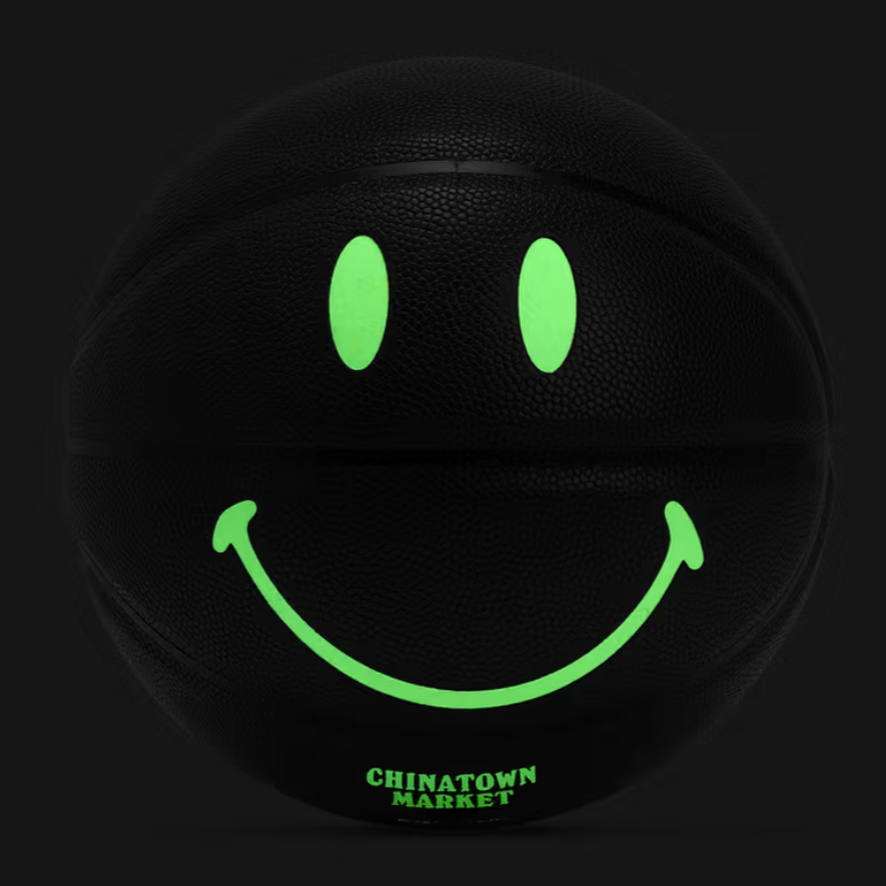 Smiley Glow In The Dark Basketball Black