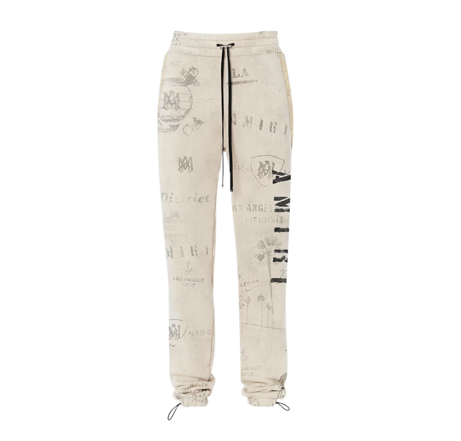 Army Stencil Sweatpant Alabaster