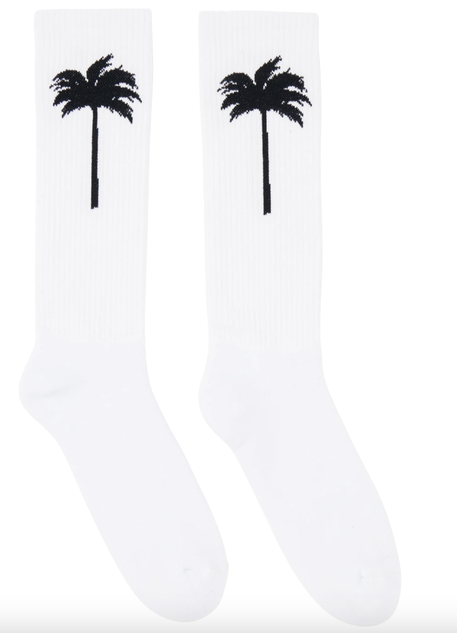 White Palm Socks