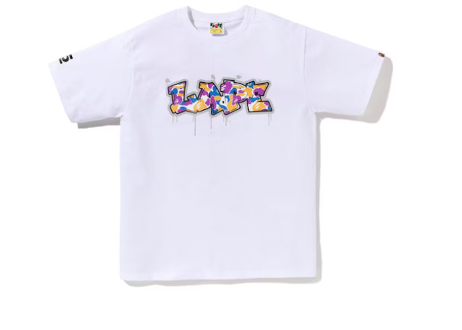 LA Store 5th Anniversary Lape Graffiti Logo Tee White