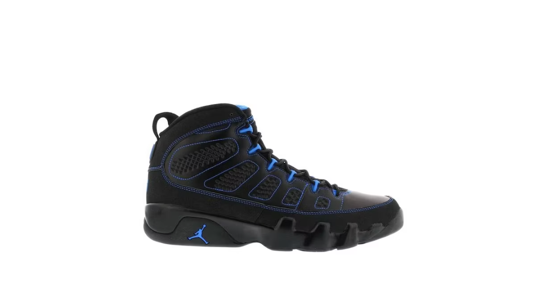 Jordan 9 Retro Photo Blue Black Bottom