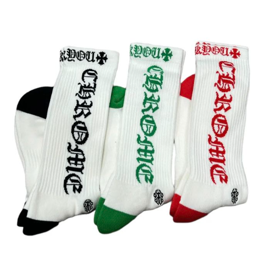 3-Pack CH Socks Multicolor/White