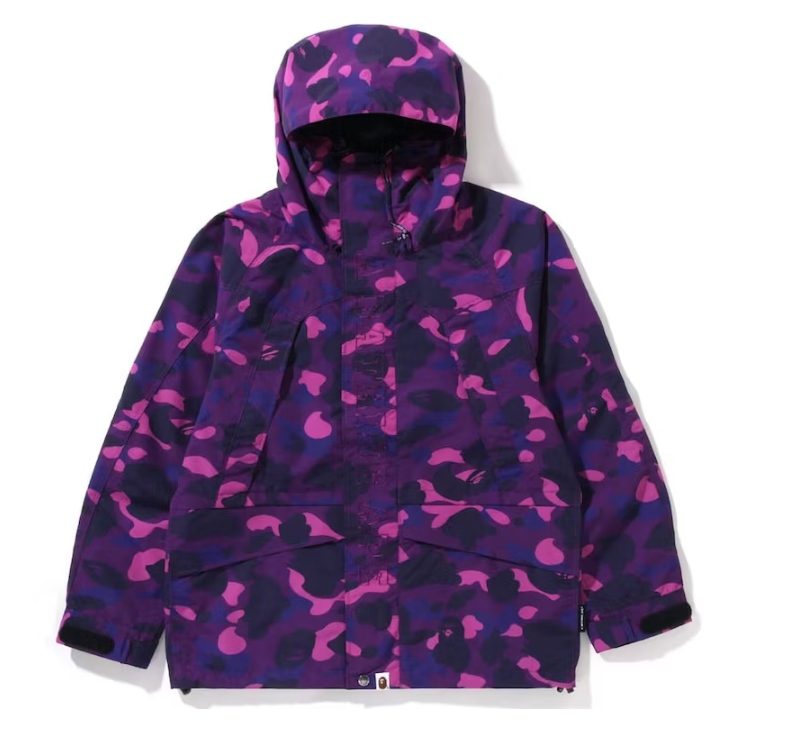 Color Camo Snowboard Jacket (FW22) Purple