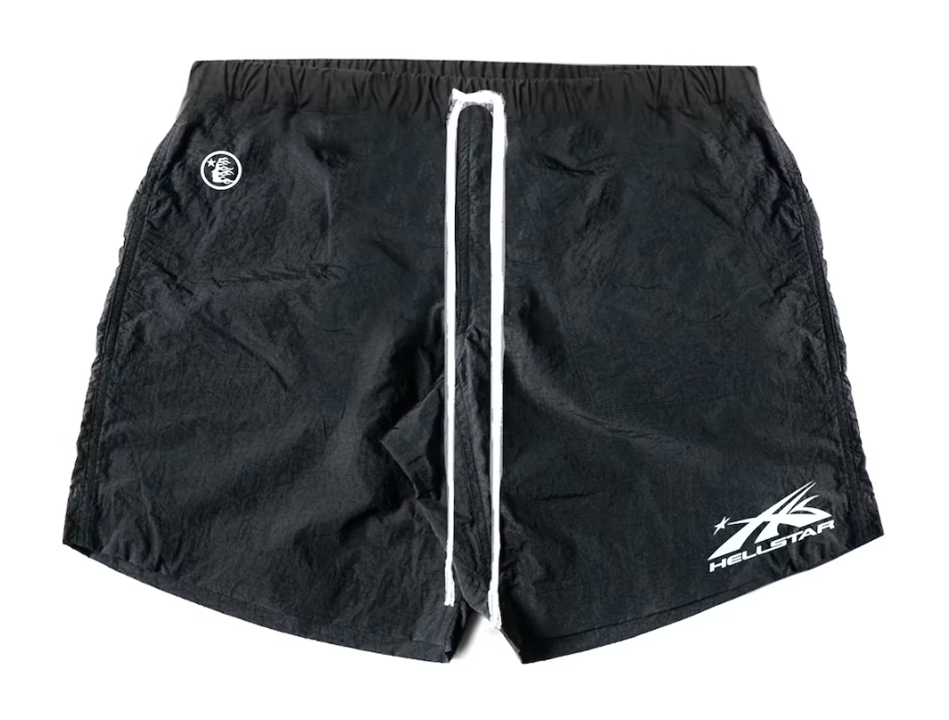 Nylon Athletic Shorts Black