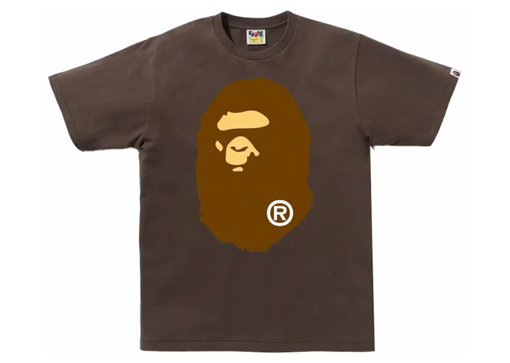 Big Ape Head Tee Brown