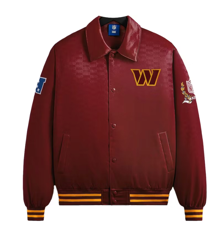 Kith x NFL Commanders Satin Bomber Jacket Prompt