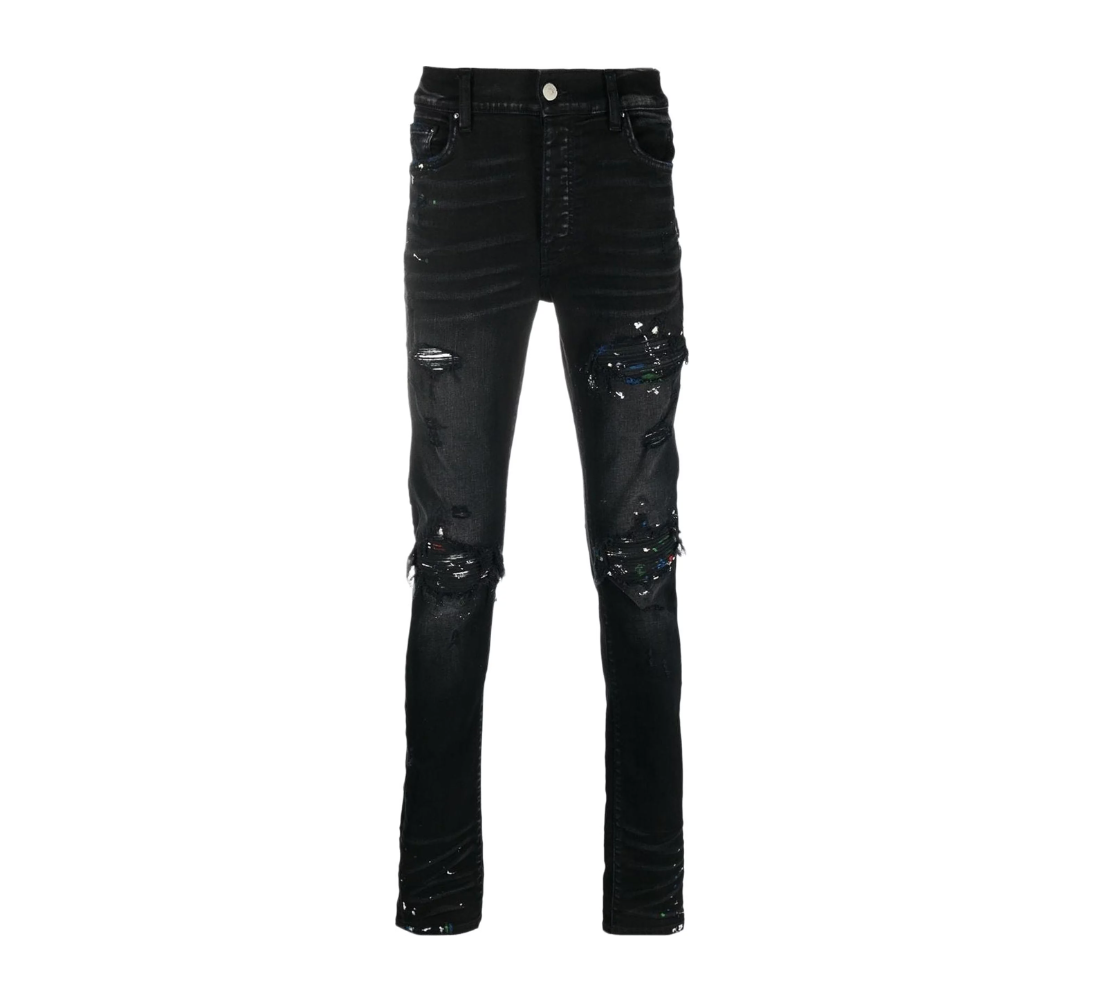 Paint Splatter MX1 Jean Aged Black