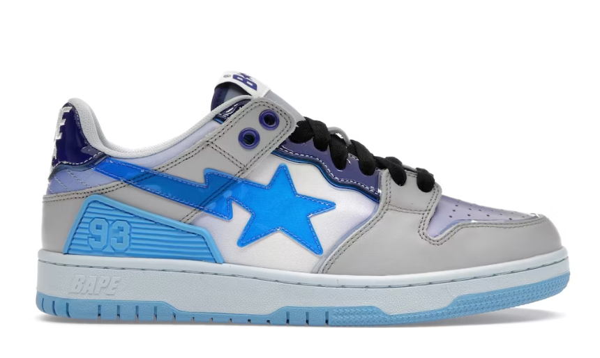 A Bathing Ape Bape SK8 Sta Blue White