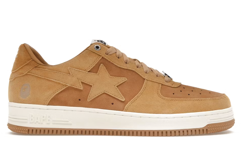 A Bathing Ape Bape Sta Beige Suede