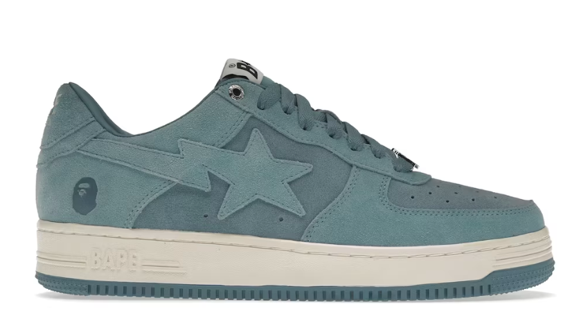 A Bathing Ape Bape Sta Blue Suede