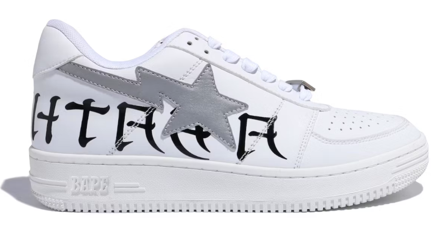 A Bathing Ape Bape Sta Low White 3M