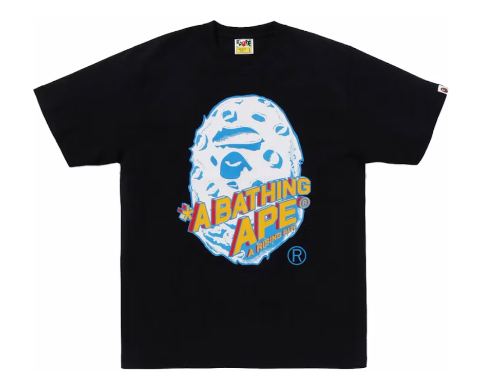 BAPE Moon Ape Head Tee Black