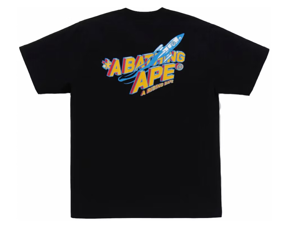 BAPE Moon Ape Head Tee Black