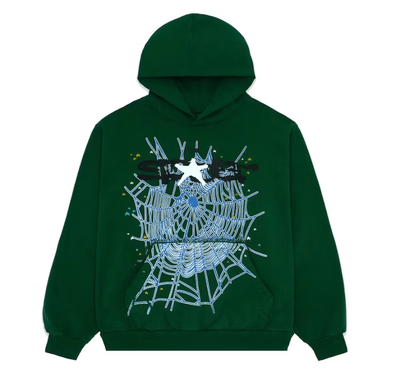 Sp5der Web Hoodie Hunter Green