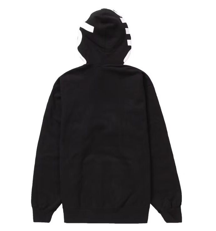 Supreme Contrast Hooded Sweatshirt Black
