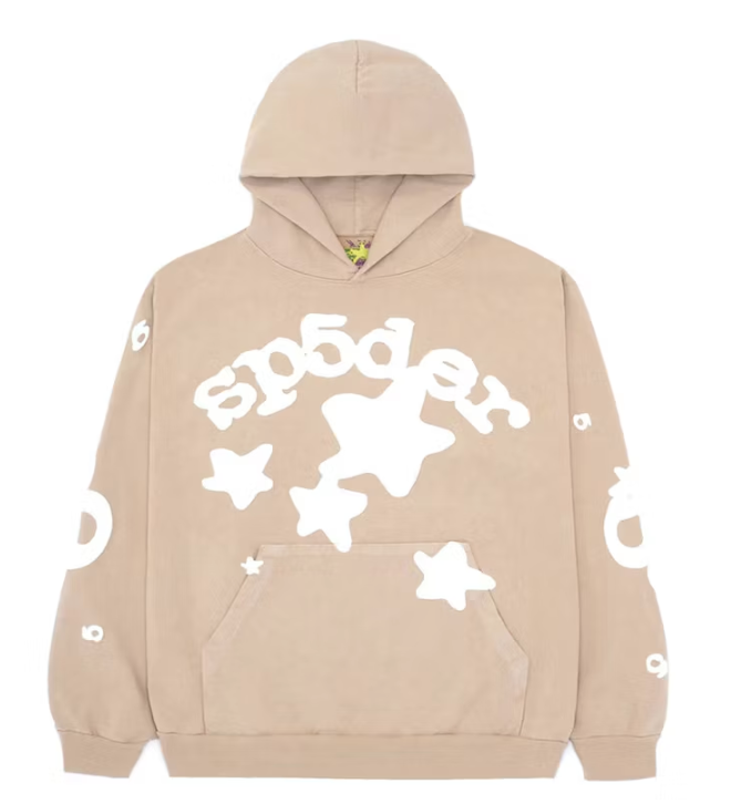 Sp5der Beluga Hoodie Sand