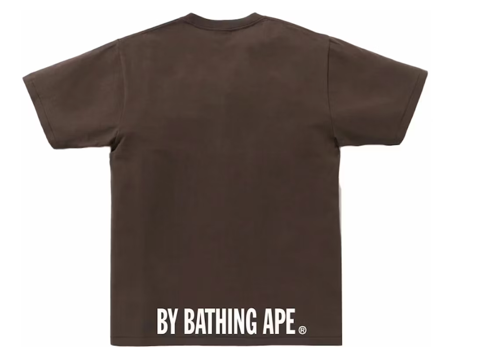 BAPE Ape Face Sta Tee Brown