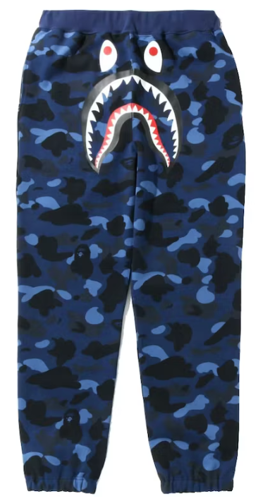 BAPE Color Camo Shark Sweatpants Navy