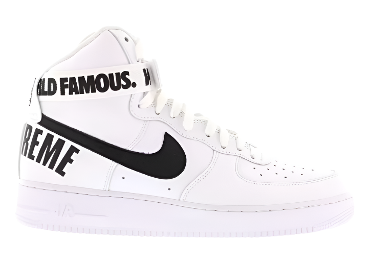 Nike Air Force 1 High Supreme World Famous White