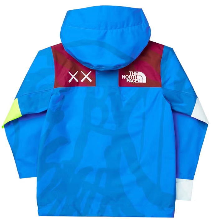 KAWS x The North Face Youth 1986 Mountain Jacket KW Hero Blue 86 Print