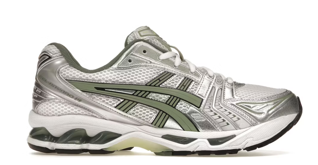 ASICS Gel-Kayano 14 White Pure Silver Slate Grey Sage